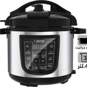 قدر ضغط كهربائي إديسون برو، وعاء داخلي جرانيت، 800 واط، 4