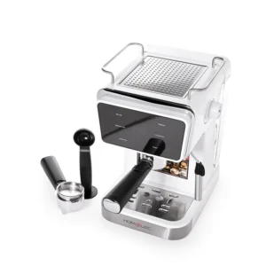 ماكينة إسبريسو هوم إلك باللون الأبيض 1.5 لتر
